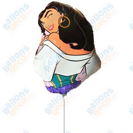 Ballon Esmeralda de Profil le bossu de notre dame Disney Vintage, Décorations ballons pour anniversaire.