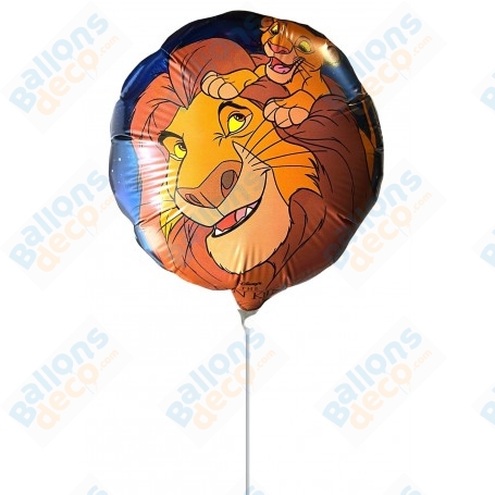 Ballon Le roi Lion Simba et Mufasa  mini tige Disney, Décorations ballons pour anniversaire.
