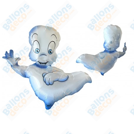 Ballon Casper le Petit Fantôme Transparent Mini tige