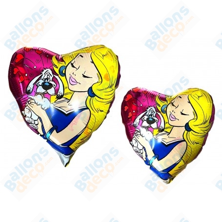 Ballon Falbala Mini Coeur Rose Astérix et Obélix