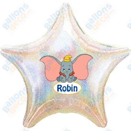 Ballon Dumbo Personnalisable Disney 1 face, Décorations ballons pour anniversaire.