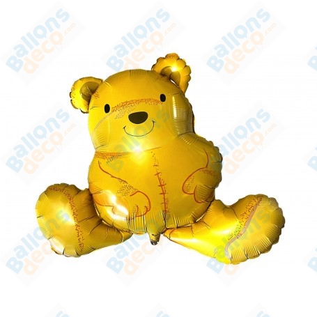 Ballon Ourson Beige Grabo Vintage, décoration ballon anniversaire.