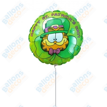 Ballon Garfield St-Patrick Sur Tige