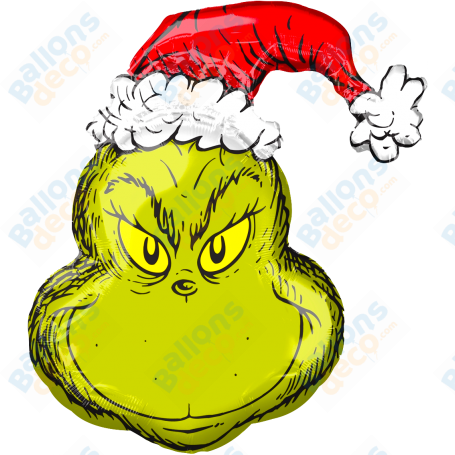 Ballon Le Grinch Chapeau de Noël Disney, Décorations ballons pour anniversaire ou Noël.