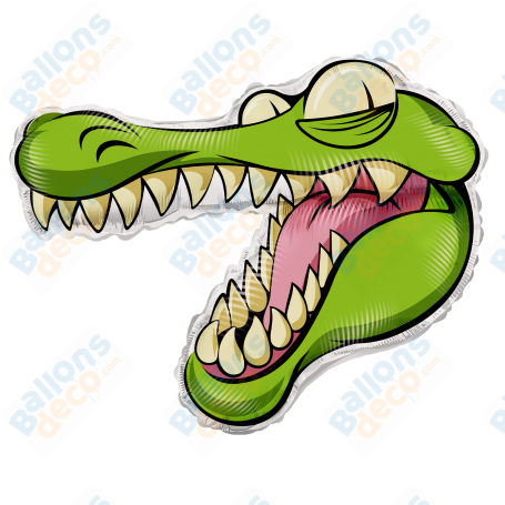 Ballon Crocodile Cartoon, décoration ballon anniversaire et animaux de la savane.