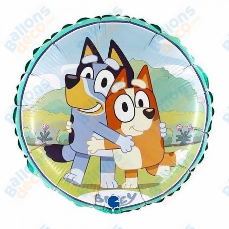 Ballon Bluey Chien Bleu et Bingo Disney, décoration ballon anniversaire Disney