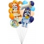 Ballons Bluey et Bingo en Grappe Luxe Disney Anniversaire