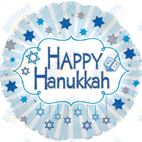 Ballon Happy Hanukkah Rond