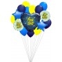 Ballons Mazal Tov en Grappe Bleus Fête juive