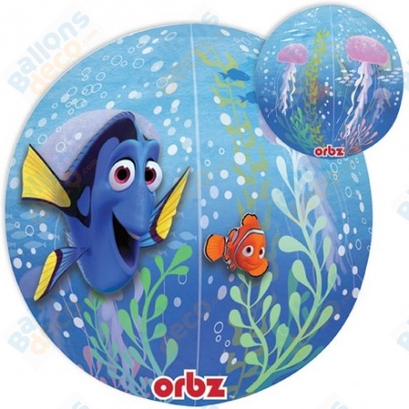 Ballon Nemo et Dory ORBZ Transparent Disney Pixar, Décorations ballons pour anniversaire.