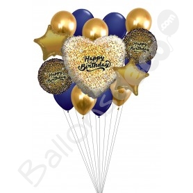 Bouquet de ballons Anniversaire La Reine des Neiges - Happy Fiesta Lyon