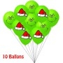 Ballons Le Grinch 28 cm par 10 Disney