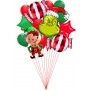 Ballon Le Grinch en Grappe Luxe