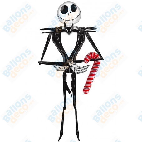 Ballon Jack Skellington Marcheur avec Sucre D'orge Disney, Décorations ballons pour anniversaire et Halloween.