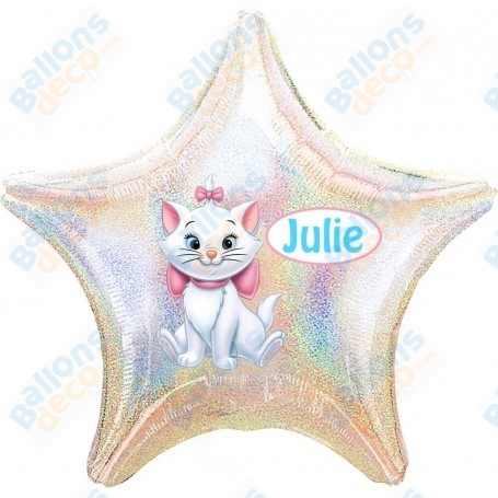 Ballon Marie Les Aristochats New Holographique Personnalisable 1 face Disney, Décorations ballons pour anniversaire.