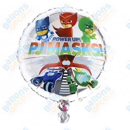 Ballon Pyjamasques Groupe Argent, Décorations ballons pour anniversaire.