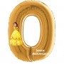 Ballon Belle Princesse Chiffre Zéro Or Anniversaire Disney