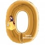 Ballon Blanche Neige Chiffre Zéro Or Anniversaire Princesse Disney