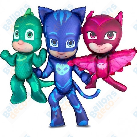 Ballon Pyjamasques Marcheur Géant Disney, Décorations ballons pour anniversaire.