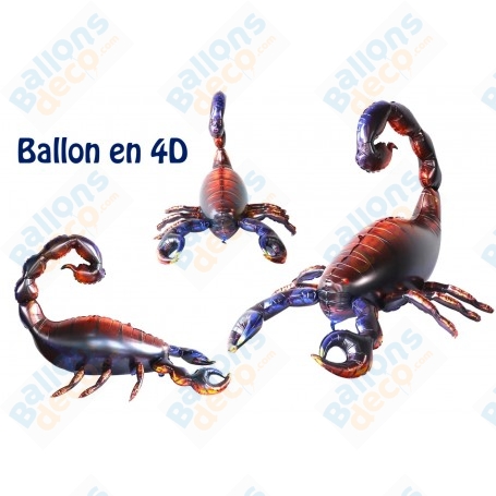 Ballon Scorpion effet 4D, décoration ballon avec des insectes, décoration anniversaire Ballons.