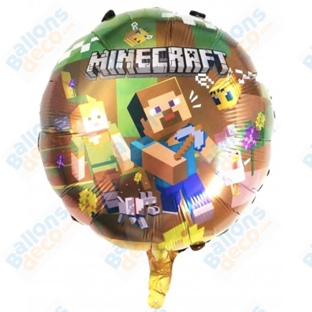 Ballon Minecraft Rond Groupe