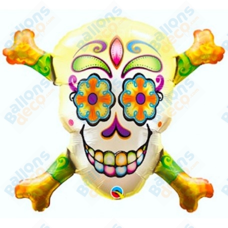 Ballon Squelette Dia De Los Muertos Style COCO Disney