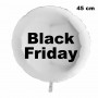 Ballon Black Friday Blanc Mylar 45 cm