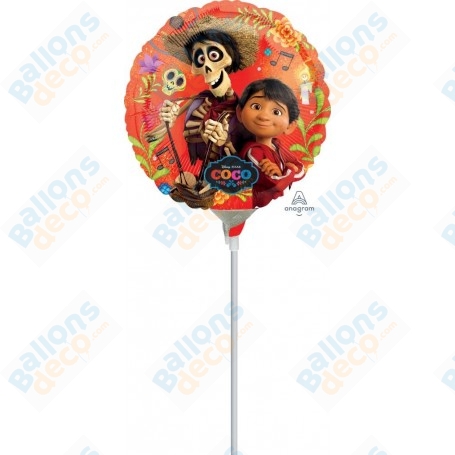 Ballon Coco Sur Tige Disney, Décorations ballons pour anniversaire ou Halloween.