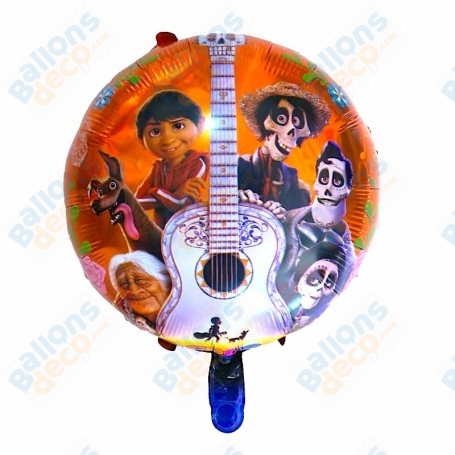 Ballon Coco Disney Miguel et Famille Orange Pixar, Disney, Décorations ballons pour anniversaire.