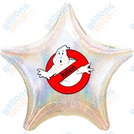 Ballon SOS Fantômes Logo Étoile Personnalisable