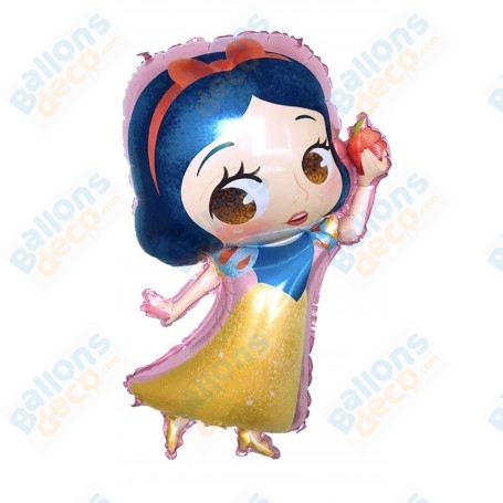 Ballon Blanche Neige Pop Cartoon Princesse Disney, Décorations ballons pour anniversaire.