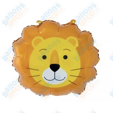 Ballon Lion Dessin Animé, décoration ballon anniversaire enfant, Vitrine de magasin.