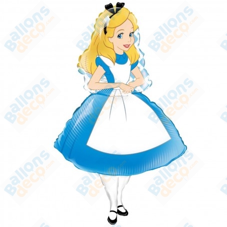 Ballon Alice Aux Pays des Merveilles 89 cm Disney, Décorations ballons pour anniversaire.