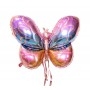 Ballon Papillon Arc-en-ciel Rose