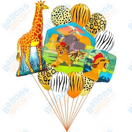 Ballons La Garde du Roi Lion en Grappe Disney, Décorations ballons pour anniversaire.