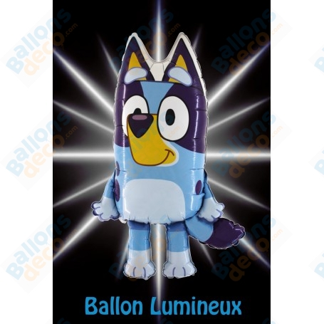 Ballon Bluey Lumineux Anniversaire Disney, Décorations ballons pour anniversaire.