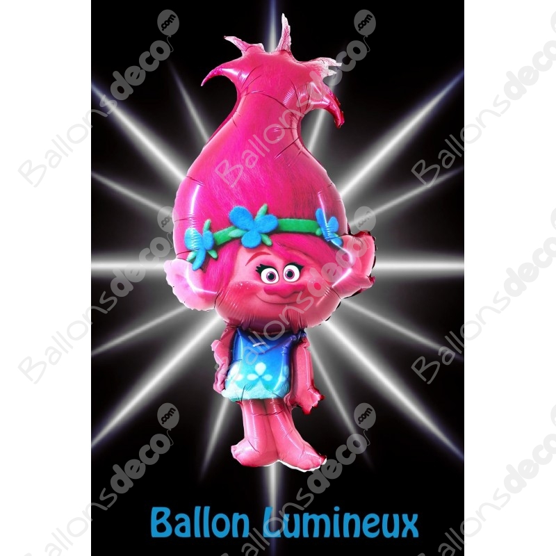 Ballon Poppy des Trolls Lumineux - Anniversaire 