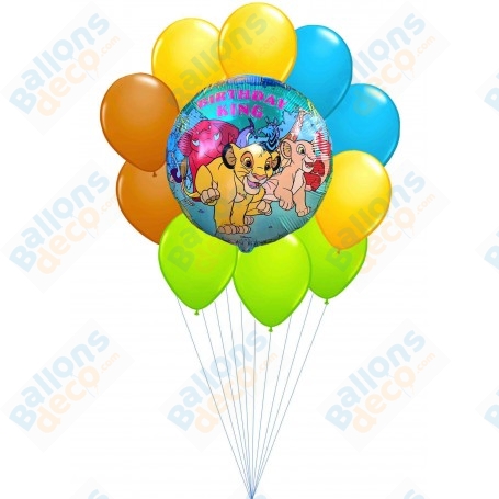 Ballons Le Roi Lion Rond Happy Birthday Disney rare, Décorations ballons pour anniversaire.