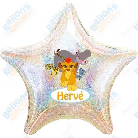 Ballon Etoile Lion Guard Personnalisable Disney 1 face, Décorations ballons pour anniversaire.
