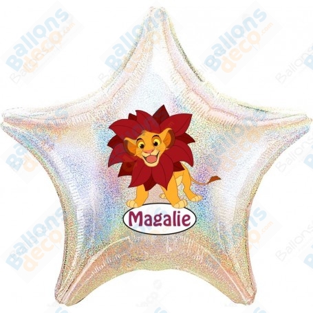 Ballon Le Roi Lion Simba Personnalisable Disney 1 face, Décorations ballons pour anniversaire.