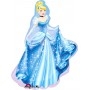 Ballon Princesse Cendrillon Robe Bleu Disney, Décorations ballons pour anniversaire.