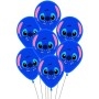 Ballons Stitch Bleus x10 Ballons Disney