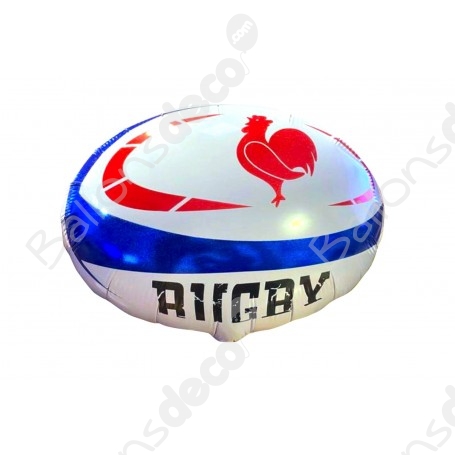 Ballon De Rugby Blanc Coq