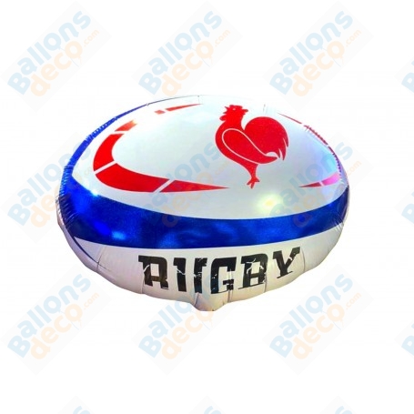 Ballon De Rugby Blanc Coq