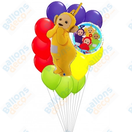 Ballons Laa-Laa Jaune des Télétubbies en Grappe Anniversaire