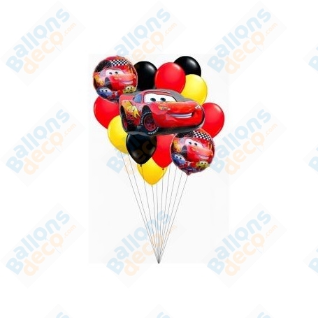 Ballons Cars en Grappe Pixar Disney, Décorations ballons pour anniversaire.