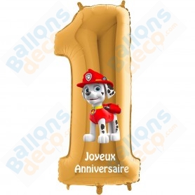 Ballon Pat Patrouille Étoile 85 cm - Paw Patrol 