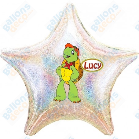 Ballon Franklin la Tortue Personnalisable 1 face Anniversaire