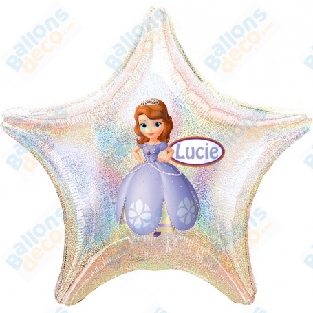 Ballon Princesse Sofia Personnalisable Disney 1 Face Anniversaire, Décorations ballons pour anniversaire.
