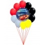 Ballons Cars 3 en Grappe Baudruche Disney Mc Queen, Décorations ballons pour anniversaire.